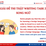 bài mẫu ielts writing task 2